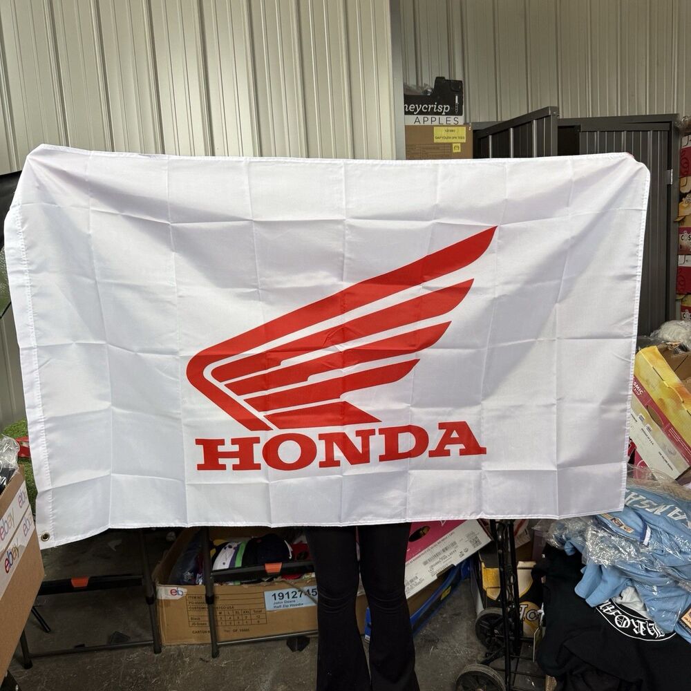 For Honda Motorcycle 3x5 ft Flag HRC Racing Show Wall Decor Banner